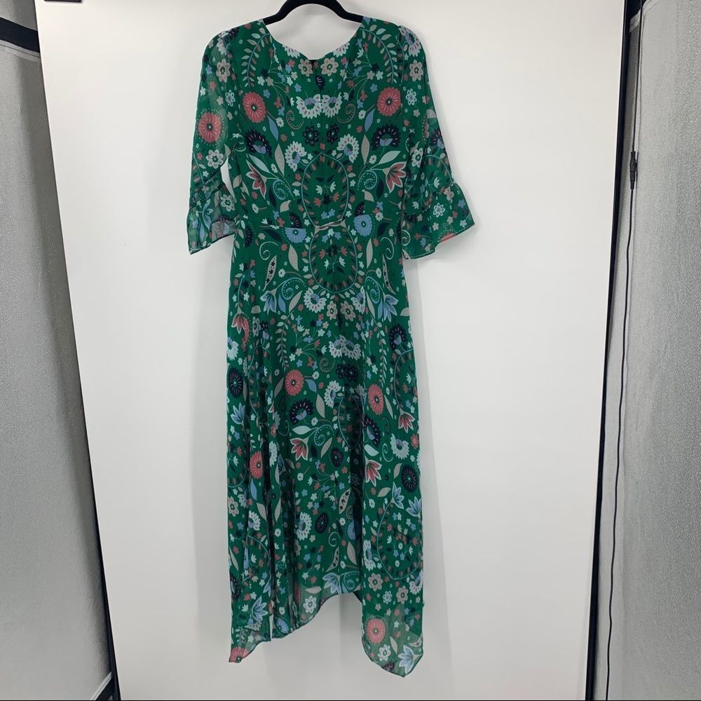 Boden Beatrix Dress Forest Folk Meadow US 4L - Picture 4 of 10